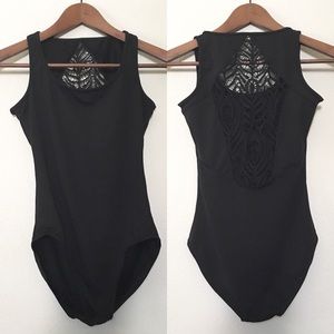 Mirella Peacock Lace Tank Leotard